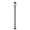 Z-Lite Gannon 3 Light Outdoor Post Mounted Fixture, 10in. W x 119.25in. H, Black 5008PHBS-536P-BK - alternate 7
